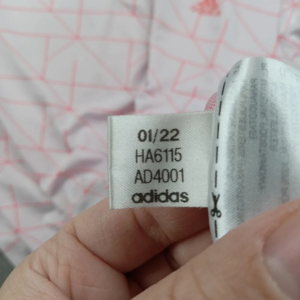Adidas Polo Shirt Mens Large Pink Geometric Print Golf Performance Stretch Top